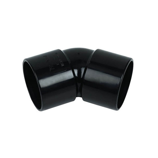 40mm Solvent Waste 45° Bend - Black