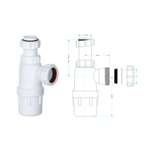 Viva 1½" Telescopic Bottle Trap WTBT40T