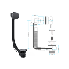 Viva Black Pop-Up Bath Waste CWB03/B