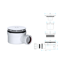 Viva 1½" Shower Trap (90mm Tray) WTSH90
