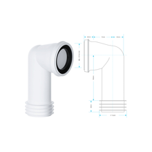 Viva 90° Bend WC Pan Connector PP0005