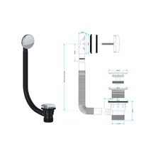 Viva Clicker Combination Bath Waste CWB02