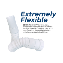 Viva 1¼" Flexible Fitting - Compression x Plain Spigot WFLEX03