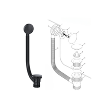 Viva Black Click Clack Bath Waste CWB02/B
