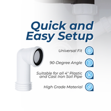 Viva 90° Bend WC Pan Connector PP0005