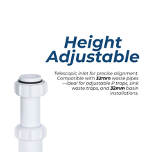 Viva 1¼" Telescopic 'P' Trap WTTP32