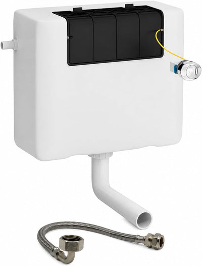 Concealed Cistern Dual Flush 3/6L, Back to Wall Toilet Cistern - Hulthor