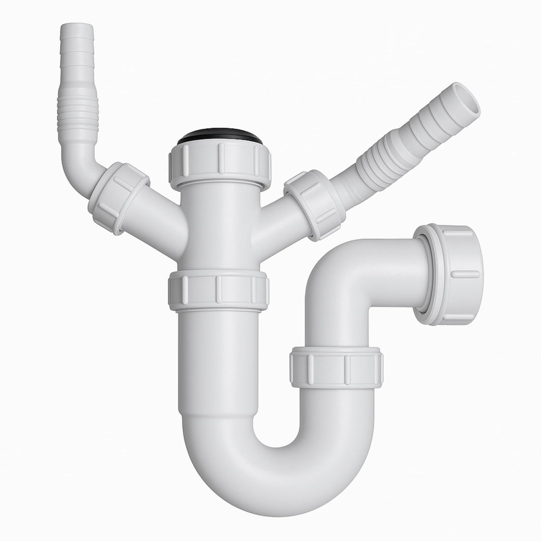 Hulthor 40mm Sink Trap with Double Appliance Outlet