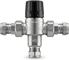 15mm Thermostatic Mixing Valve TMV2 Compression Mixer Valve - Hulthor