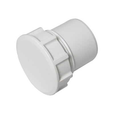 40mm Solvent Waste Access Plug - White