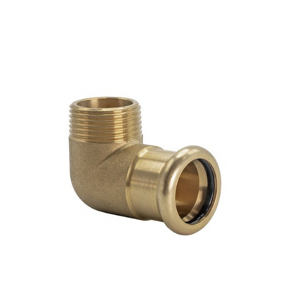 Pressfit Water 15mm x 1/2" Male Iron Elbow - Bastion pressfit product image