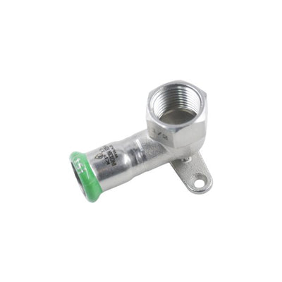 Pressfit Water 15mm x 1/2" Wall Plate Elbow - Bastion pressfit product image
