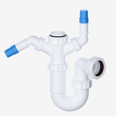 Viva 1½" Sink Trap with Twin 135° Nozzles WTST02
